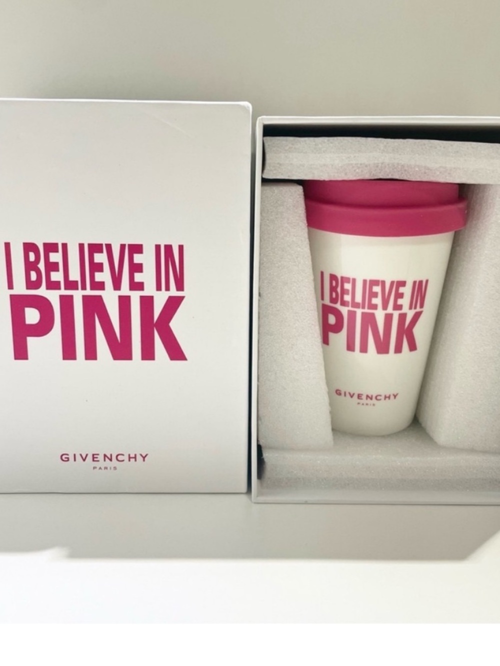 Givenchy White Ceramic  Travel Mug 300ml